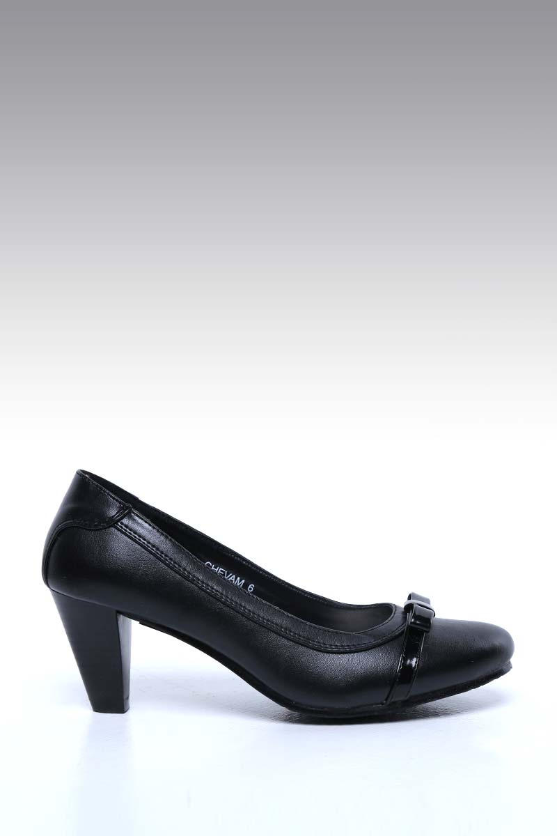 black heeled school shoes